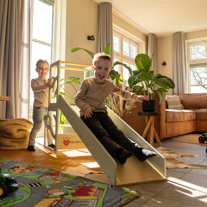3-in-1 leertoren met glijbaan